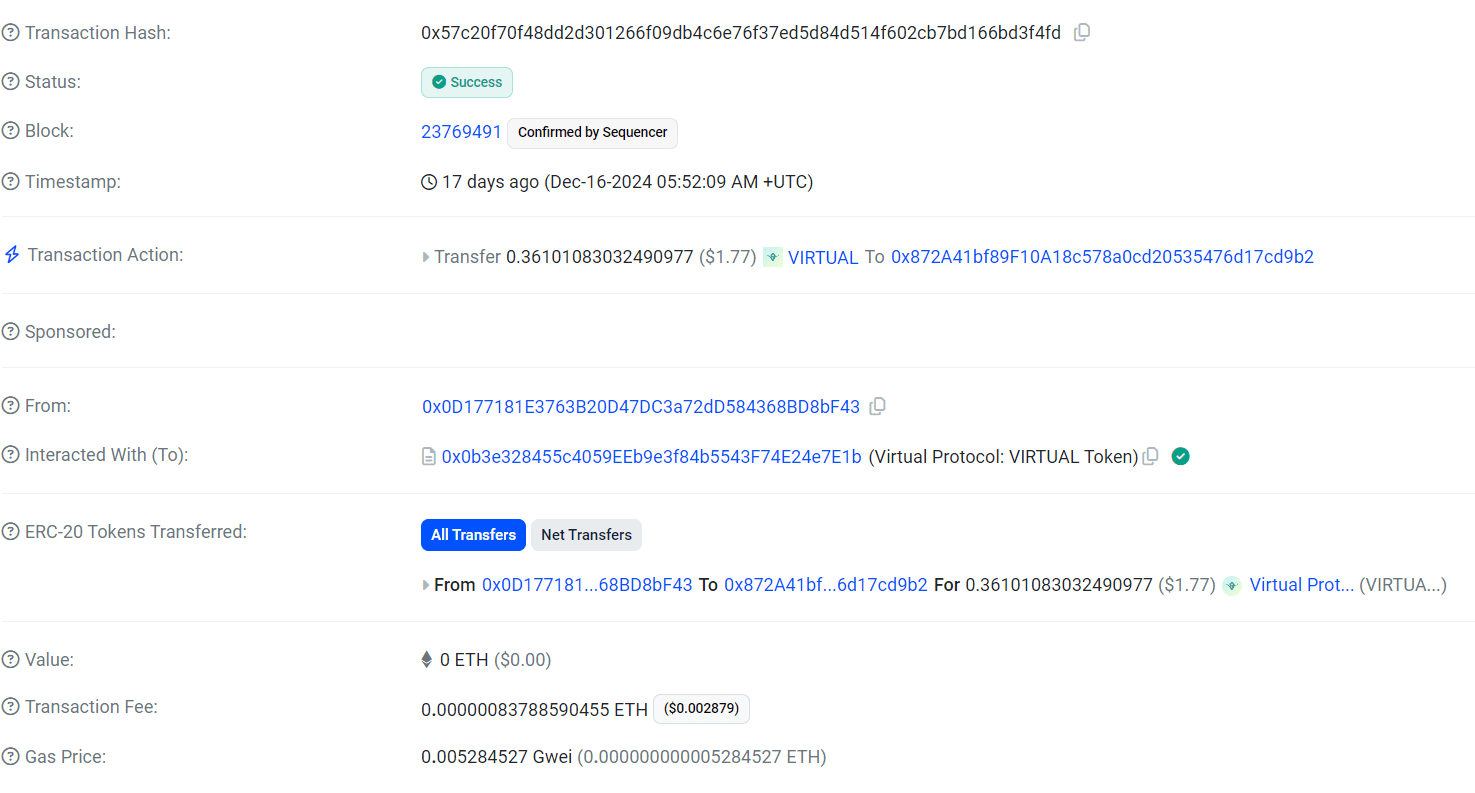 LUNA payments to STIX protocol. Source: Basescan