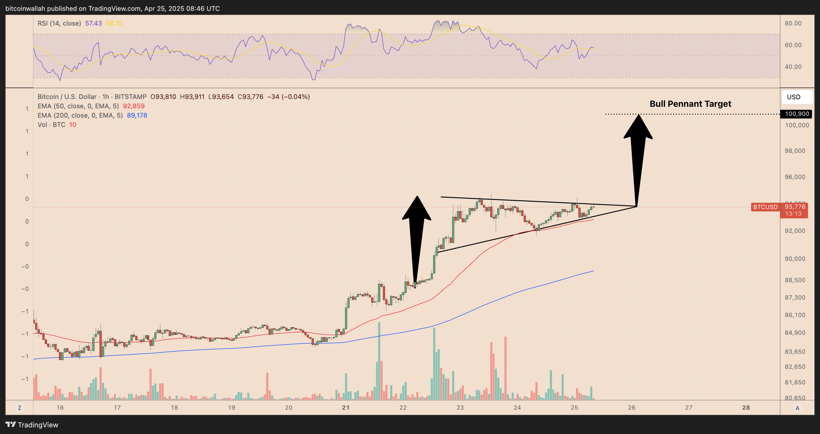 BTC/USD hourly price chart. Source: TradingView