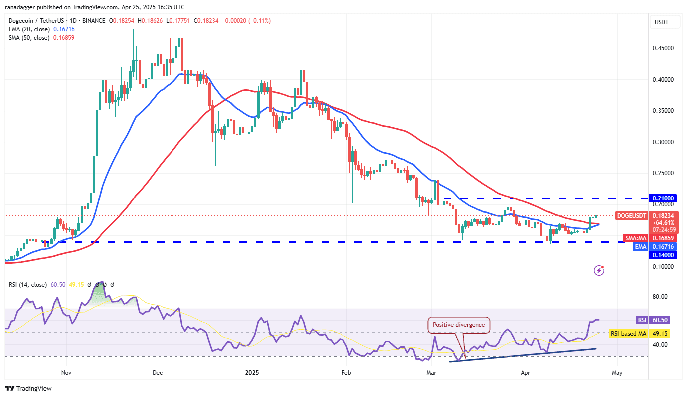 DOGE/USDT daily chart. Source: Cointelegraph/TradingView