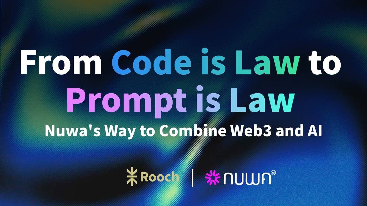 The prompt is law signifies transitioning Web3 from code to language. Source: Rooch Network