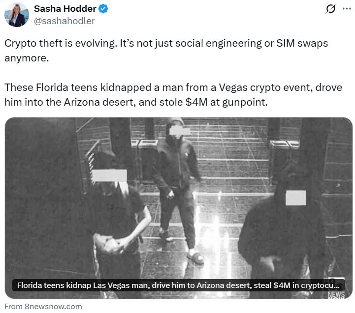 Cryptocurrencies, Las Vegas, United States, Crimes. Source: Sasha Hodder