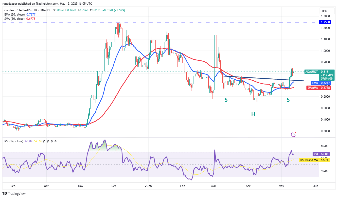 ADA/USDT daily chart