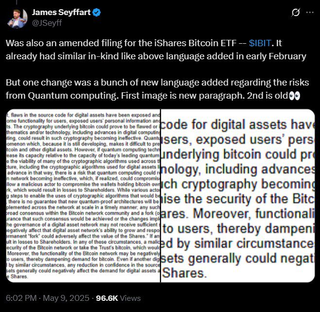 Source: James Seyffart/Bloomberg Intelligence, Bitcoin Analysis, Cryptography, Cybersecurity, Quantum Computing, Bitcoin ETF, BlackRock