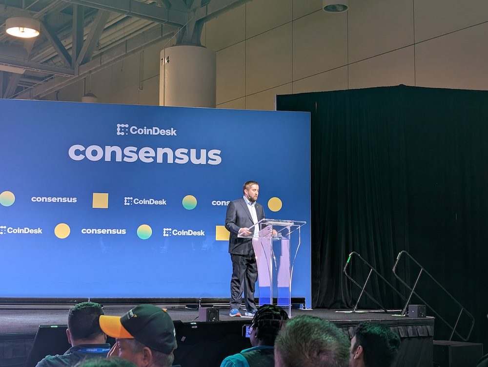 Chainlink, RWA, RWA Tokenization. Chainlink co-founder Sergey Nazarov speaking at Consensus 2025. Source: Vince Quill/Cointelegraph