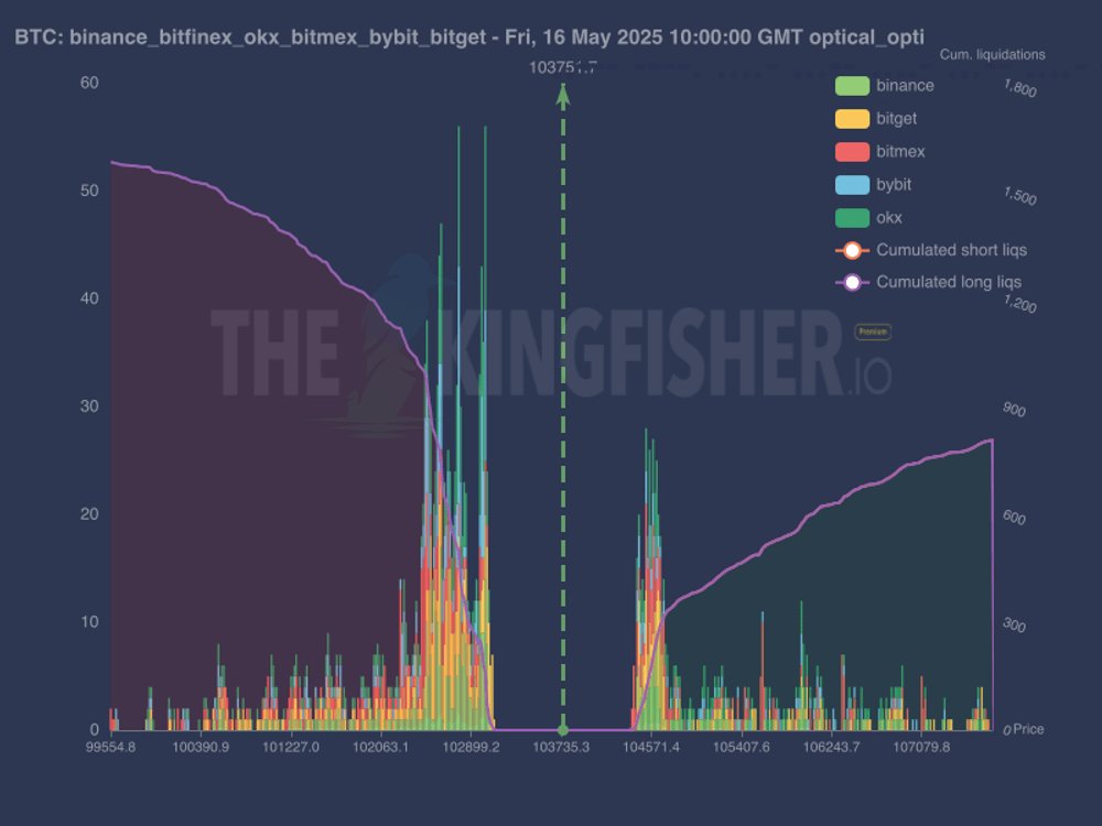 Bitcoin exchange order book liquidity data. Source: TheKingfisher/X