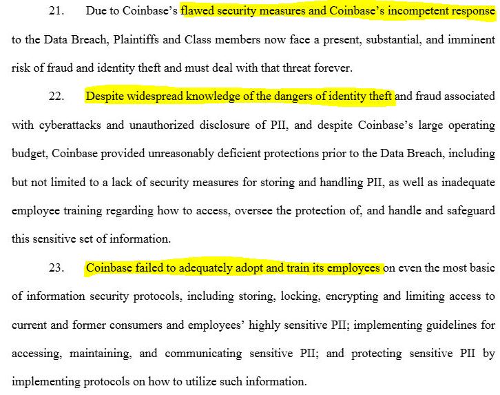Coinbase, Cryptocurrencies, United States, Cryptocurrency Exchange, Cybercrime, Court, Crimes, Data Users are suing Coinbase, alleging the exchange failed to protect their sensitive data. Source: PACER