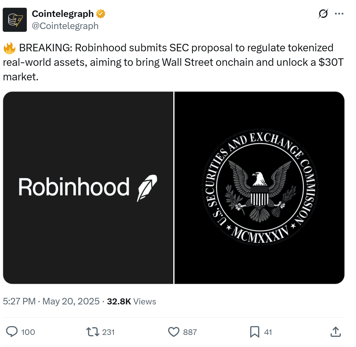 Robinhood’s Bold Proposal: SEC Rules for Tokenized Real-World Assets (RWAs)
