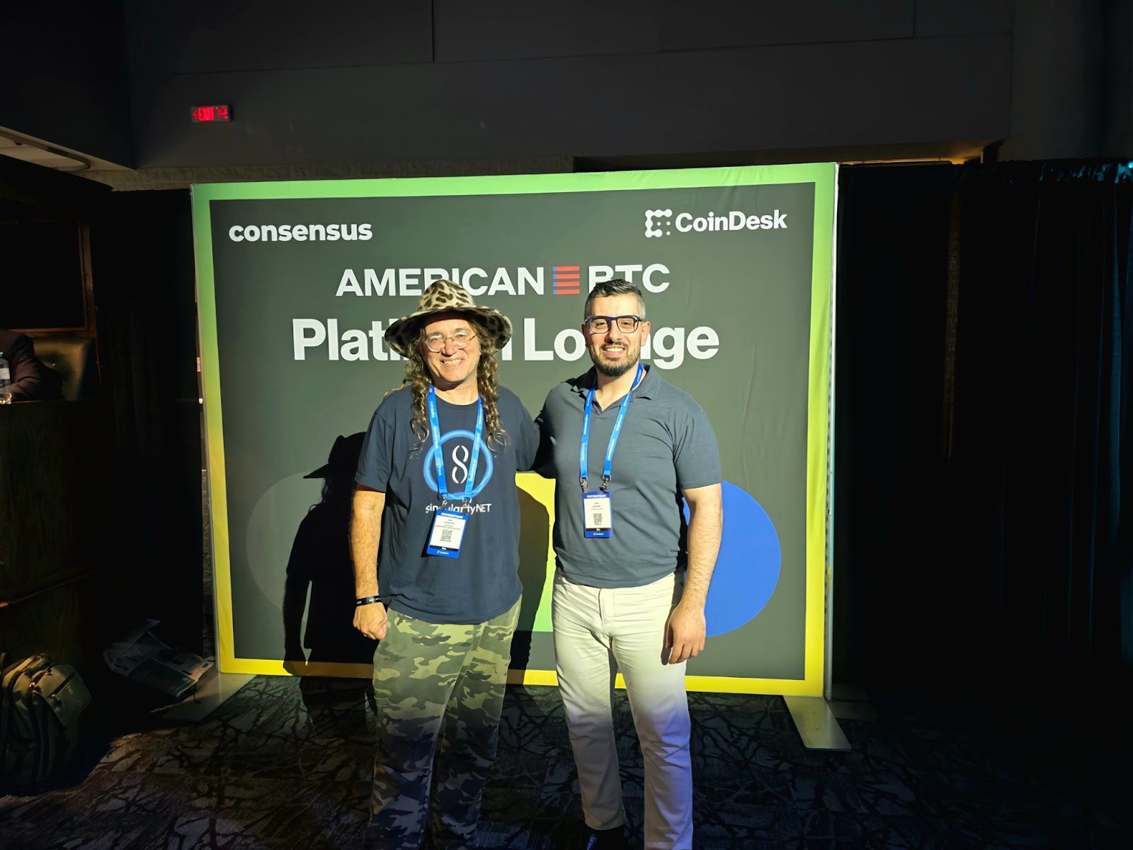Goertzel and Sam Bourgi at the Consensus conference in Toronto, Canada. Source: Cointelegraph