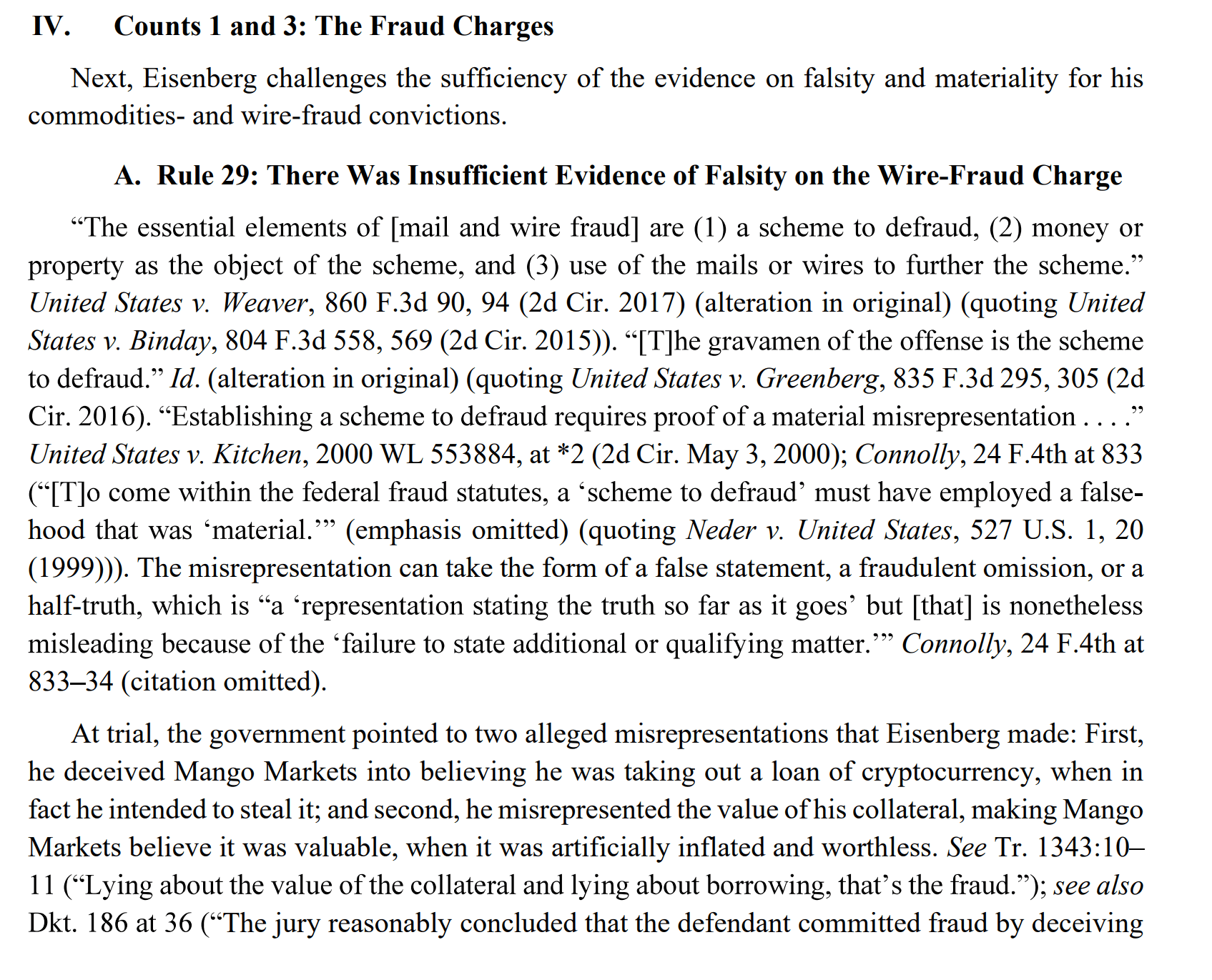 US judge siding with Eisenberg on nature of the exploit. Source: Bwbx.io