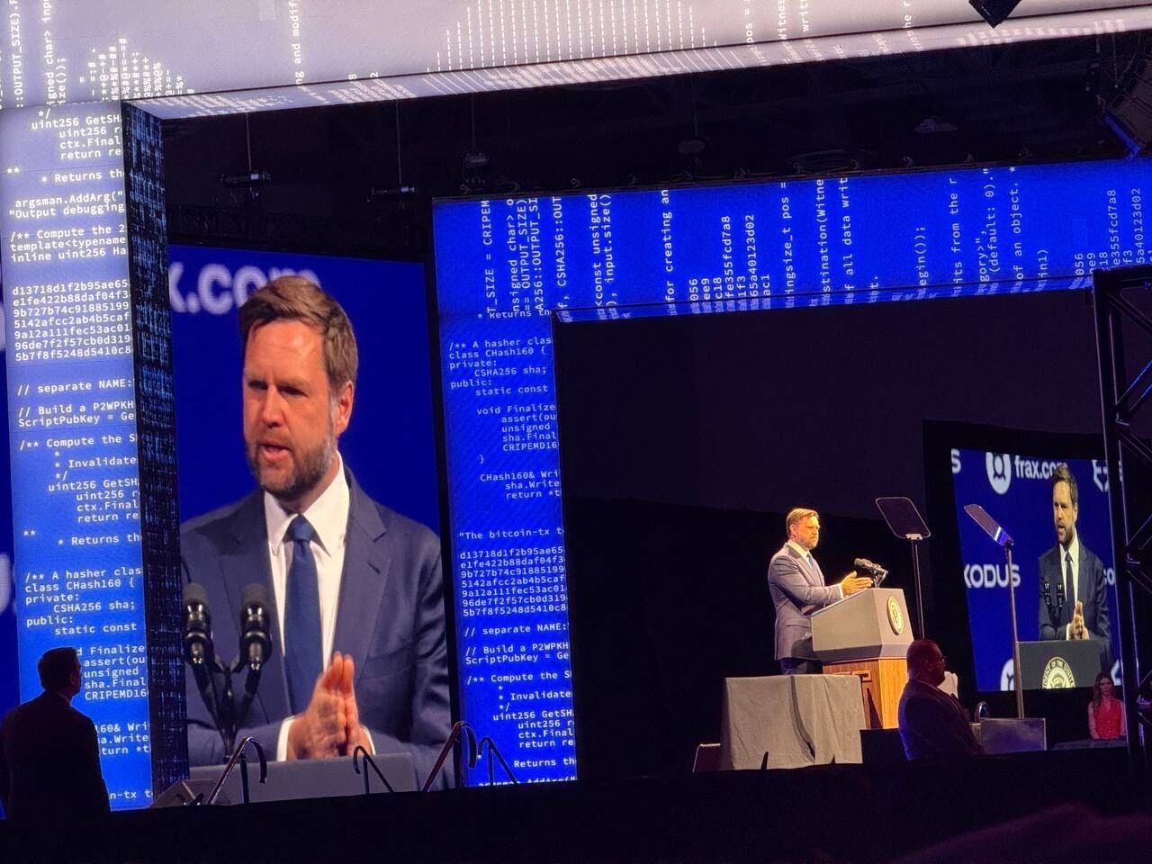 Vice President JD Vance gives a keynote speech at Bitcoin 2025 in Las Vegas, Nevada. Source: Cointelegraph