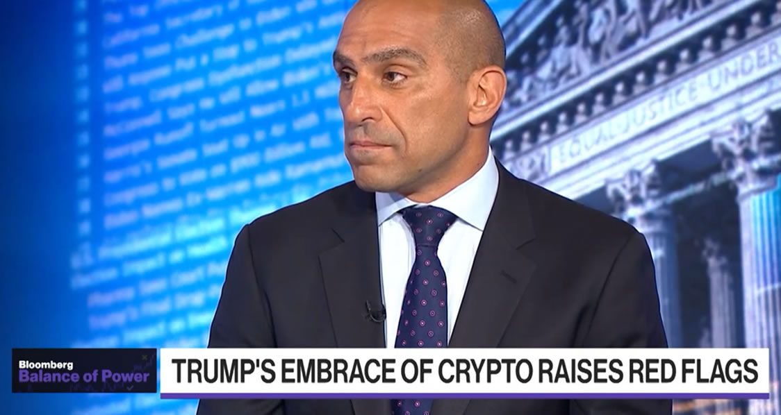 Rostin Behnam on Bloomberg TV. Source: Bloomberg