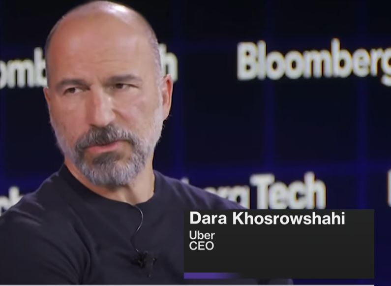 Uber CEO Dara Khosrowshahi said the company is in the study phase of possibly using stablecoins. Source: YouTube
