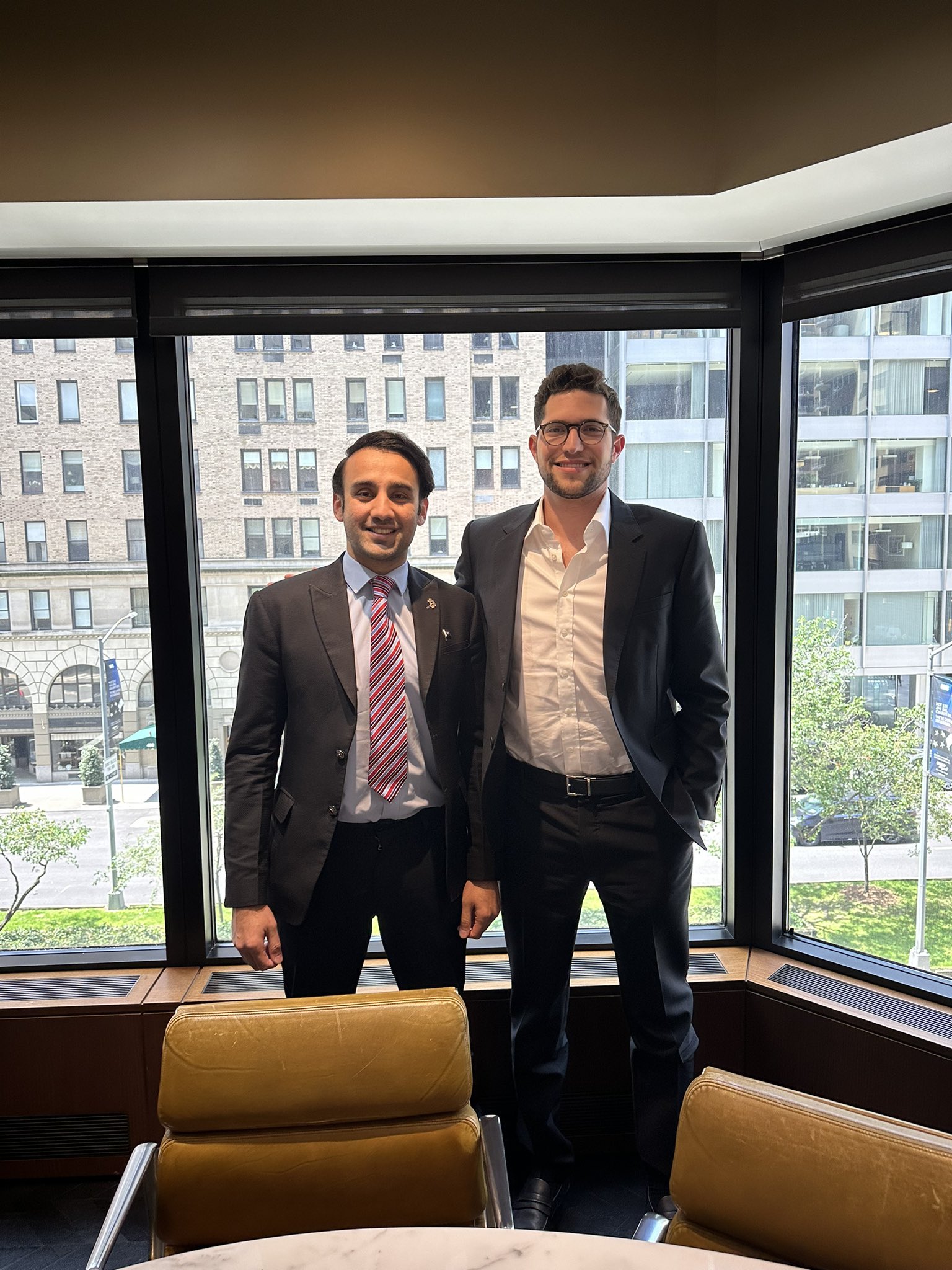 Bilal Bin Saqib and Brandon Lutnick. Pakistan Crypto Council