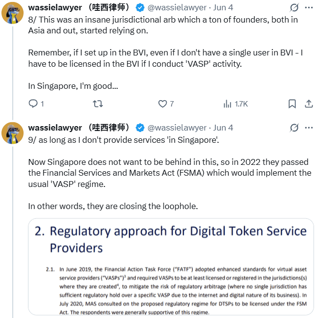 The latest MAS deadline is the end of crypto firms leveraging Singapore’s licensing rules to serve overseas customers. Source: YK Pek