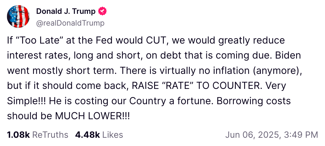 Source: Truth Social