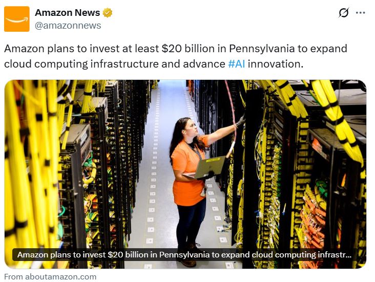 Amazon’s $20B AI Investment: A Boost for Crypto?