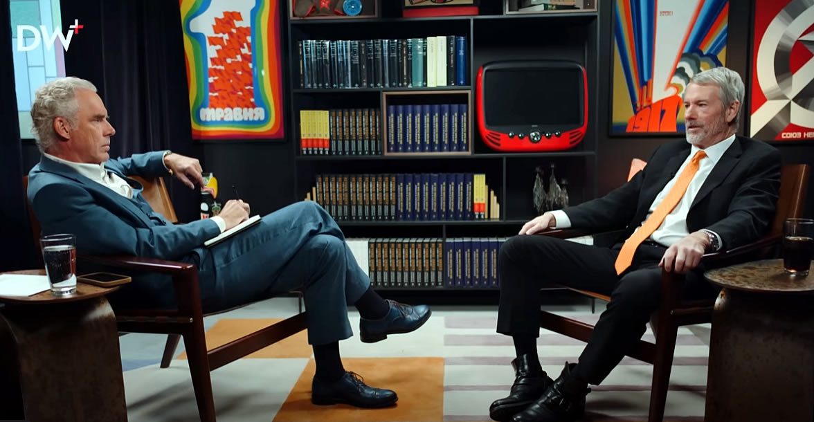 Michael Saylor (right) talks about his motivation to buy Bitcoin. Source: YouTube